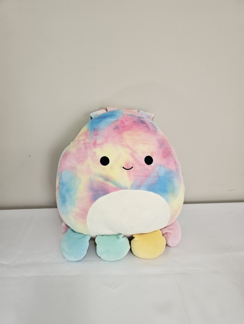Plush Rainbow Tie-Dye Octopus Stuffed Toy - Soft Multicolor Kids Plush